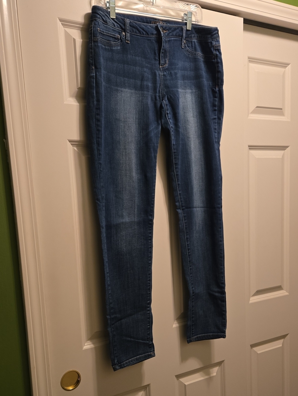 Maurices Women's Dark Blue Stretch Skinny Jeans